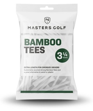 Masters Golf Bamboo Tees 83 mm (3 1/4"), 15 tees, wit