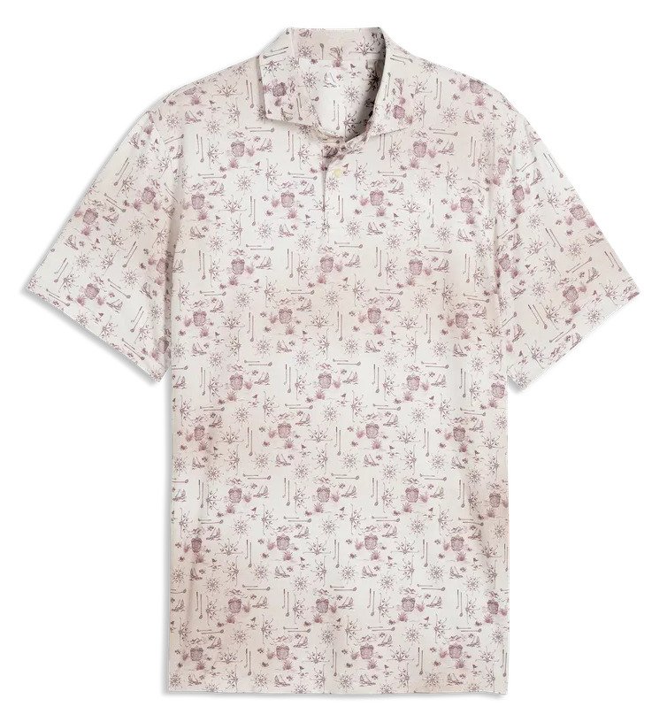 Puma Cloudspun Coastal Claret heren polo, birch