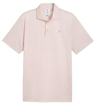 Puma X Arnold Palmer MATTR Geo heren polo, alpine snow/rose glow