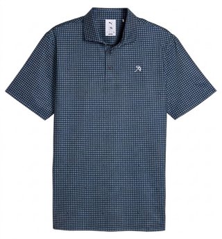 Puma X Arnold Palmer MATTR Geo heren polo, deep navy/lemon butter