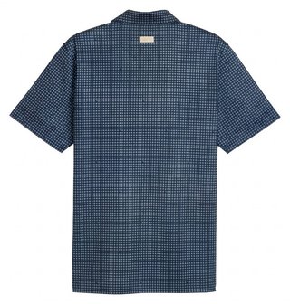 Puma X Arnold Palmer MATTR Geo heren polo, deep navy/lemon butter