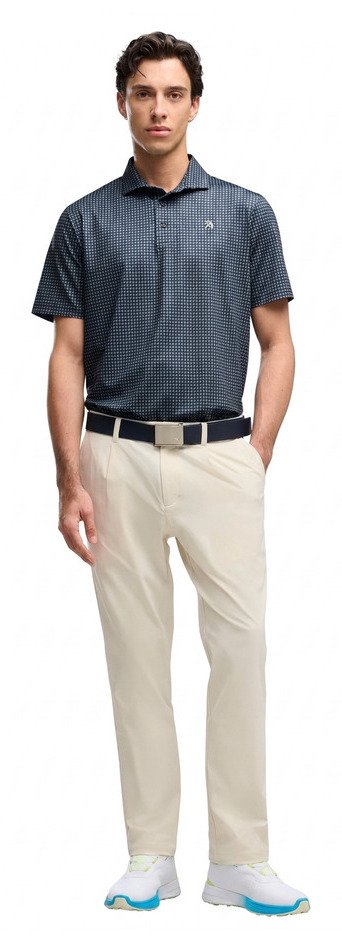 Puma X Arnold Palmer MATTR Geo heren polo, deep navy/lemon butter