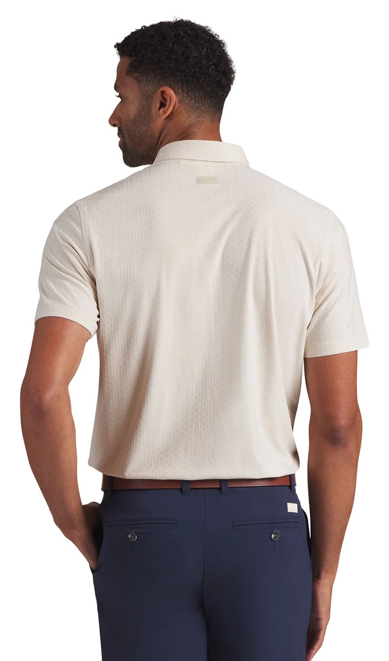 Puma X Arnold Palmer Jacquard heren polo, alpine snow