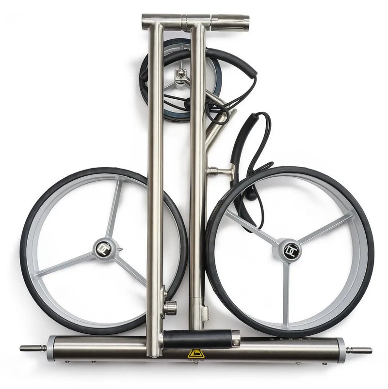 Davies Caddy Premium M Brush DHC elektrische trolley, zilver