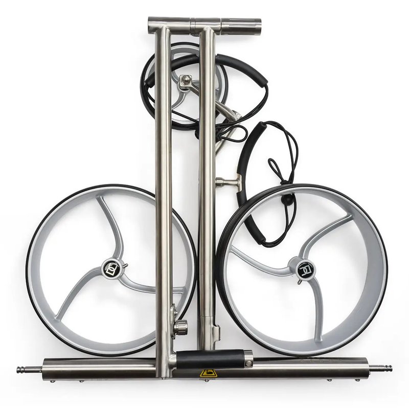Davies Caddy Premium S Brush DHC elektrische trolley, zilver