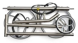 Davies Caddy Premium S Brush DHC elektrische trolley, zilver