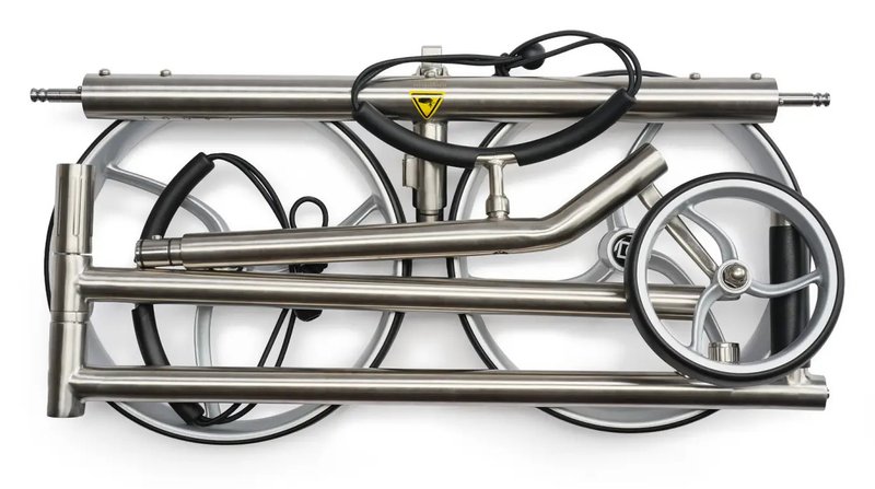 Davies Caddy Premium S Brush DHC elektrische trolley, zilver