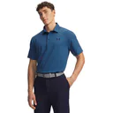 Under Armour Playoff 3.0 heren polo, midnight navy/aegean blue/wit