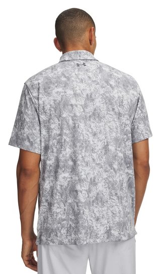 Under Armour Playoff 3.0 Printed heren polo, grijs