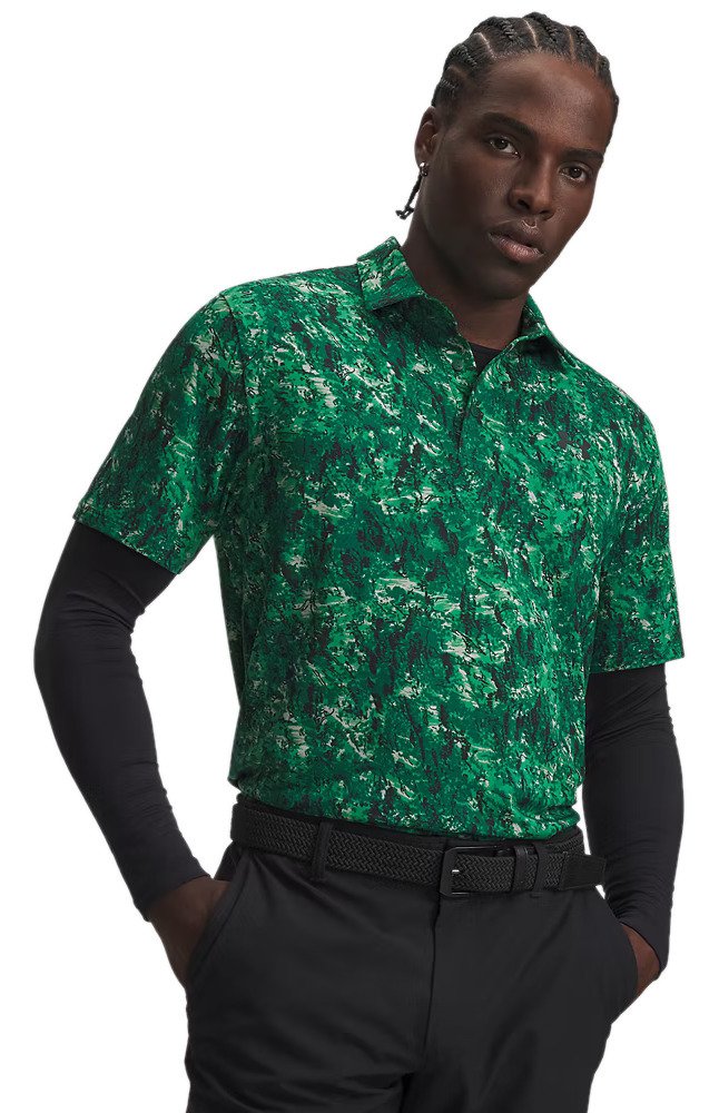 Under Armour Playoff 3.0 Printed heren polo, groen