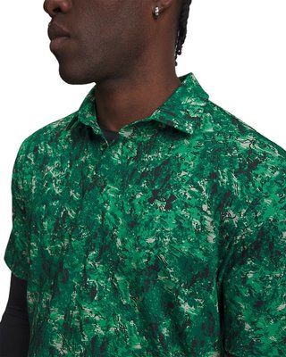 Under Armour Playoff 3.0 Printed heren polo, groen