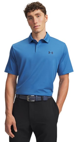 Under Armour Matchplay heren polo, aegean blue/academy