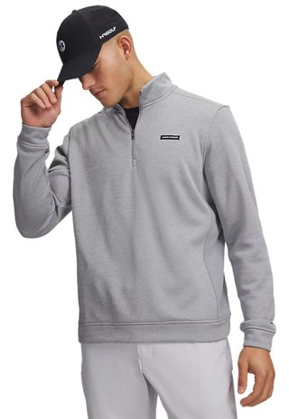Under Armour Sweaterfleece Hybrid HZ heren sweater, grijs