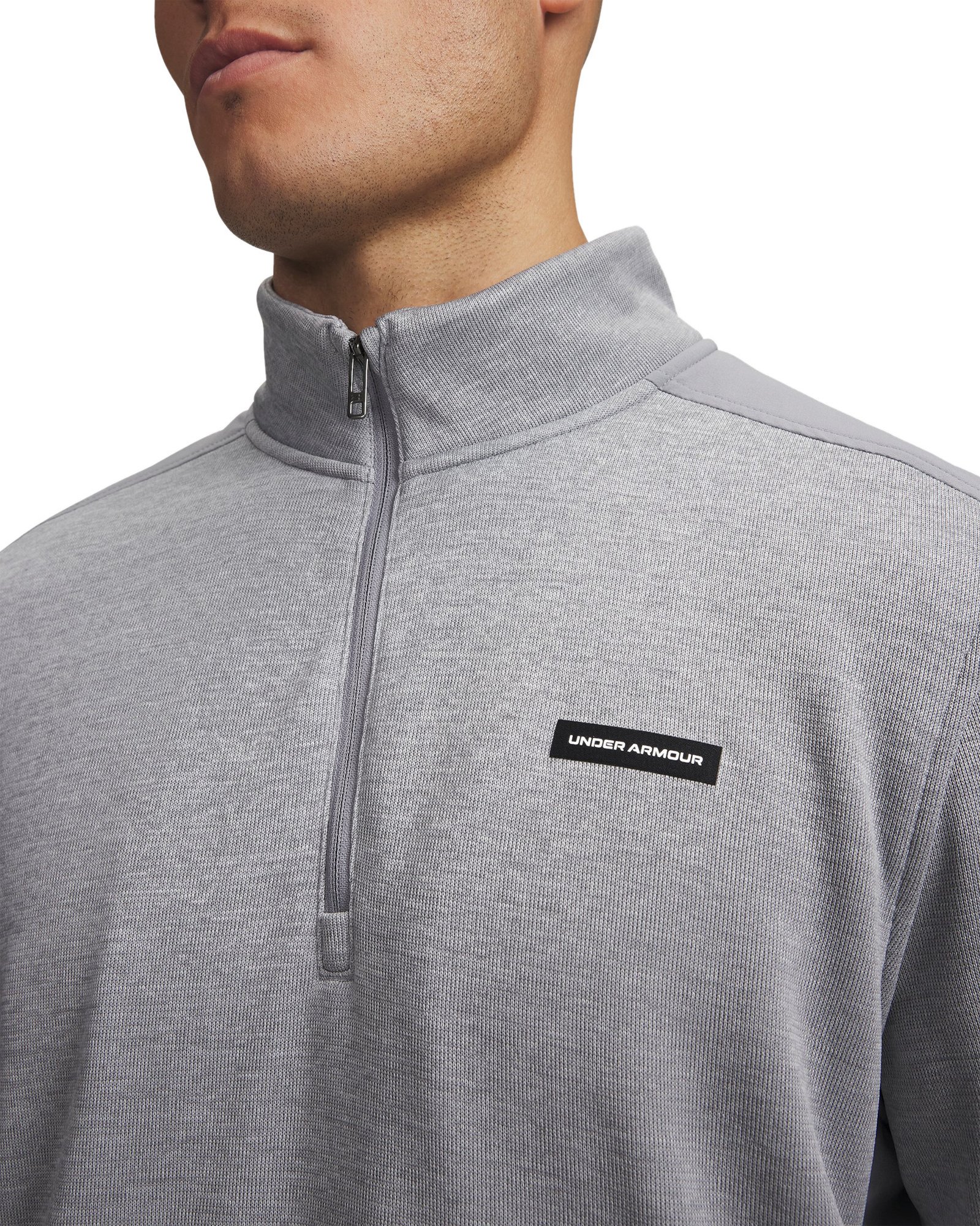Under Armour Sweaterfleece Hybrid HZ heren sweater, grijs
