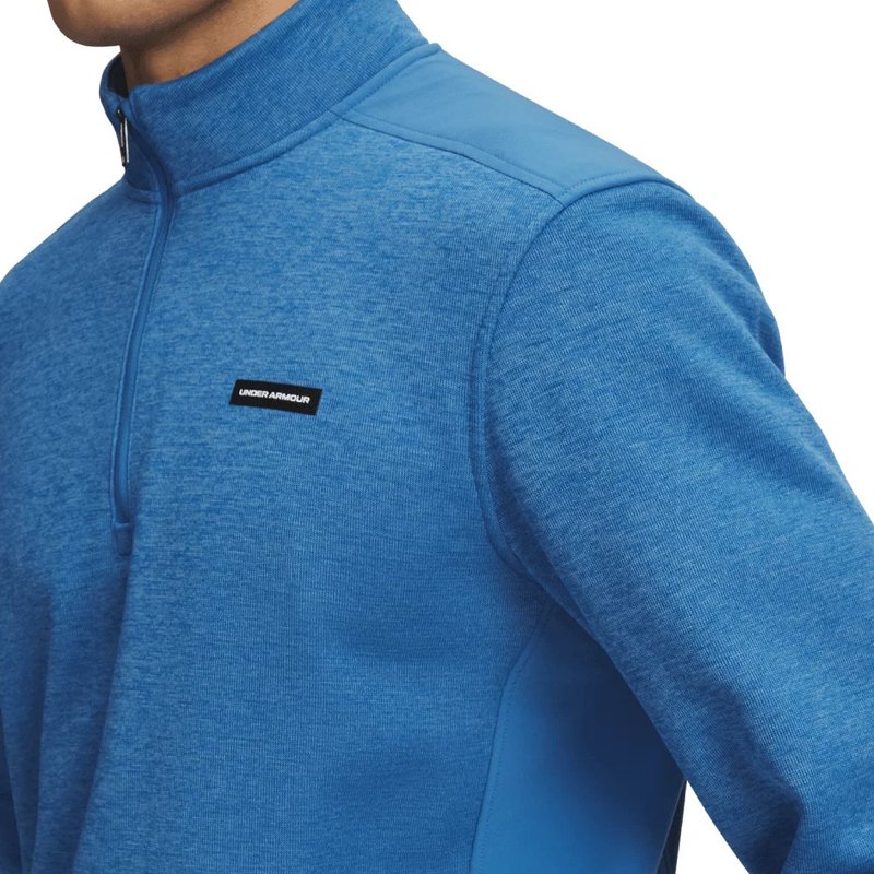 Under Armour Sweaterfleece Hybrid HZ heren sweater, blauw