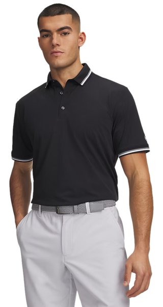 Under Armour ArmourDry Rib heren polo, zwart