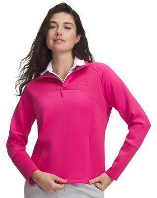 Under Armour UA Drive Midlayer 1/4 zip dames sweatshirt, roze
