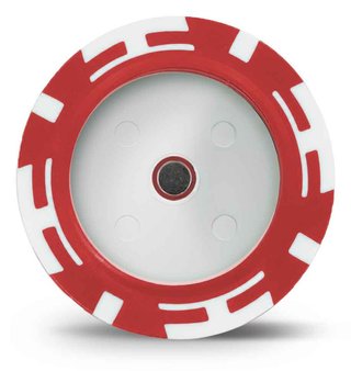 Masters Golf Poker Chip Disc Holder, rood