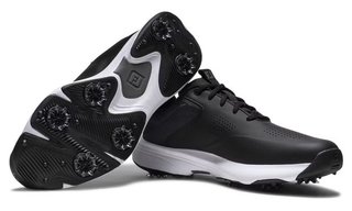 FootJoy Qualifier heren golfschoenen, zwart/wit/grijs
