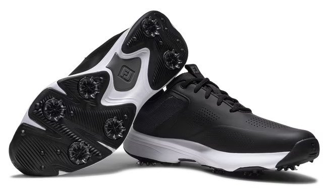 FootJoy Qualifier heren golfschoenen, zwart/wit/grijs