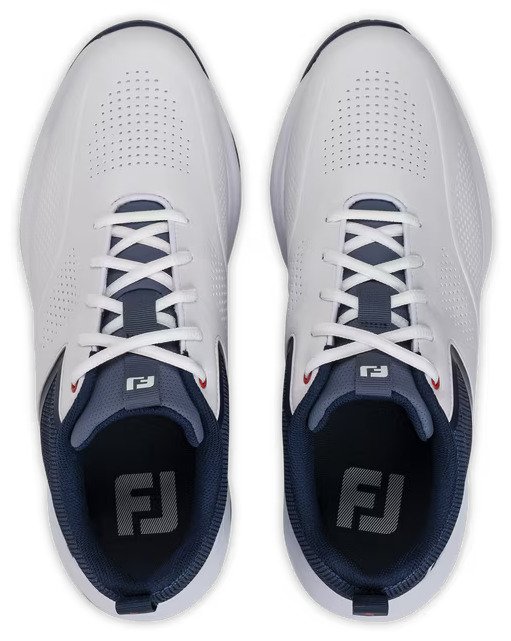 FootJoy Qualifier heren golfschoenen, wit/blauw/rood