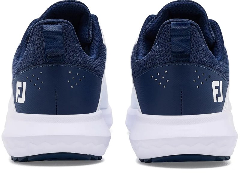 FootJoy Qmotion heren golfschoenen, wit/marineblauw
