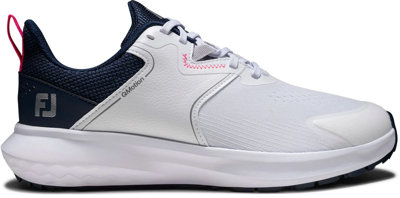 FootJoy Qmotion dames golfschoenen, wit/blauw/roze