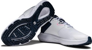 FootJoy Qmotion dames golfschoenen, wit/blauw/roze