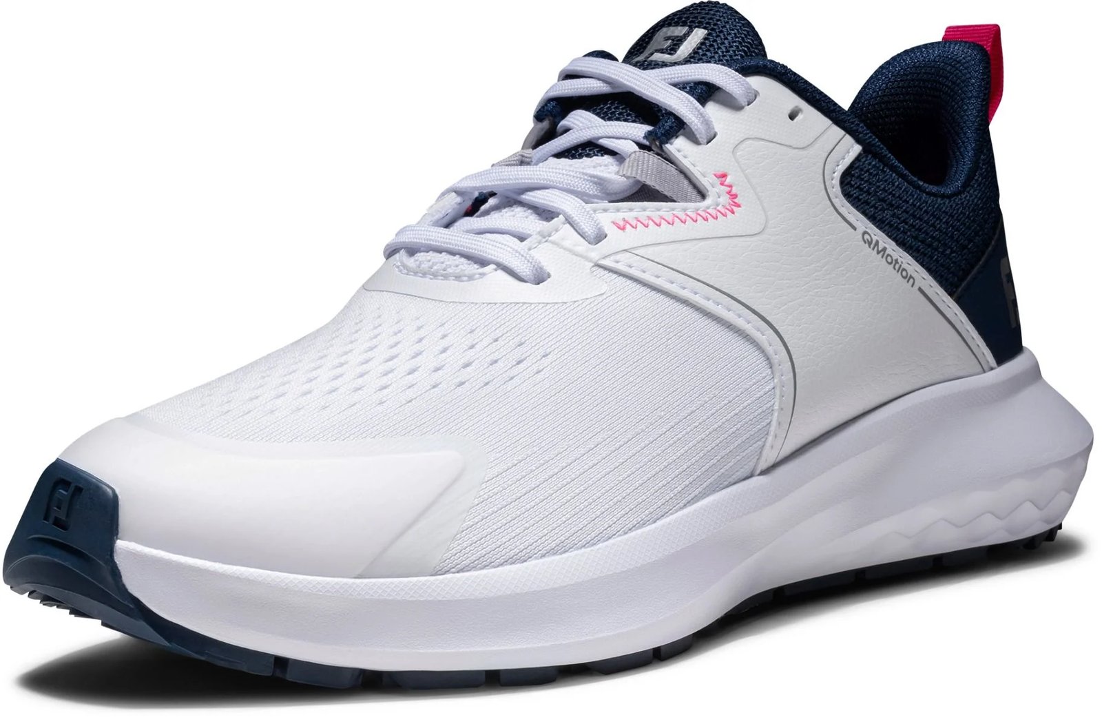 FootJoy Qmotion dames golfschoenen, wit/blauw/roze