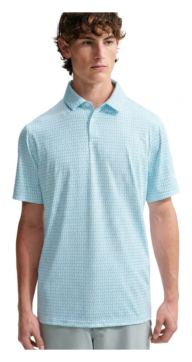 Nike Velocity heren polo, wit/blauw