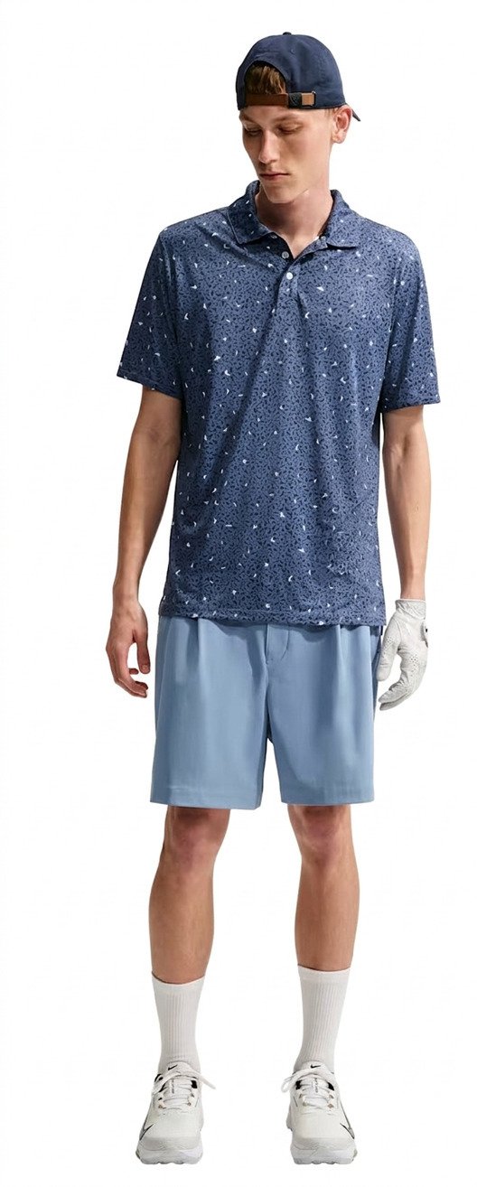 Nike Par heren polo, microprint birds