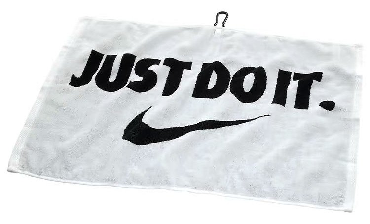 Nike Performance 2.0 golfhanddoek, wit/zwart