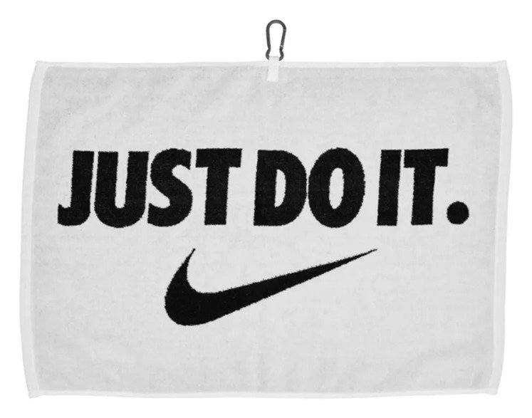Nike Performance 2.0 golfhanddoek, wit/zwart