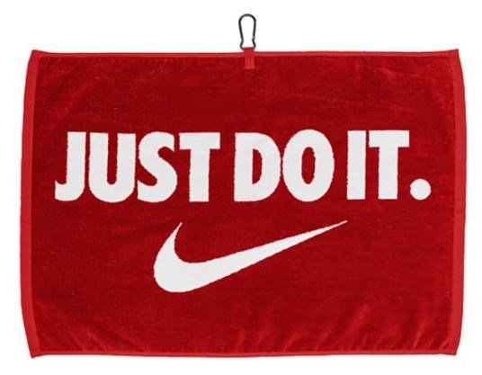 Nike Performance golfhanddoek, rood/wit