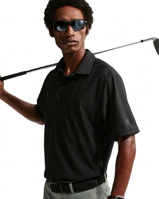 Nike Tailored Performance heren polo, zwart