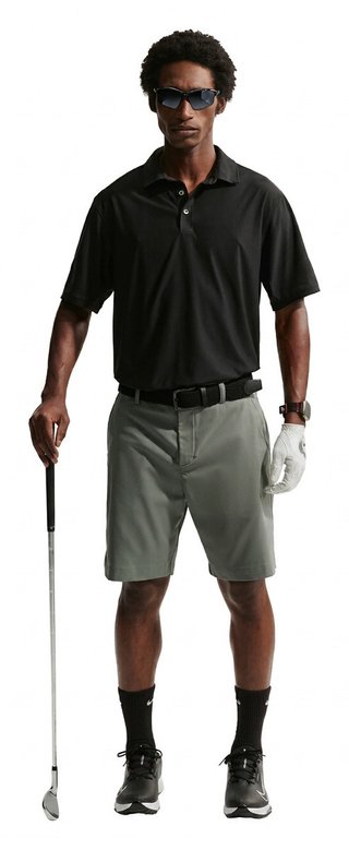 Nike Tailored Performance heren polo, zwart