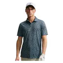 Nike Par Dri-FIT Grass Print heren polo, zwart
