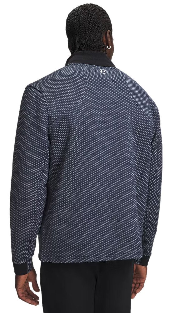 Under Armour Drive Pro Hybrid FZ heren sweater, downpour grey/wit