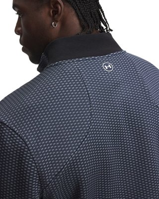 Under Armour Drive Pro Hybrid FZ heren sweater, downpour grey/wit