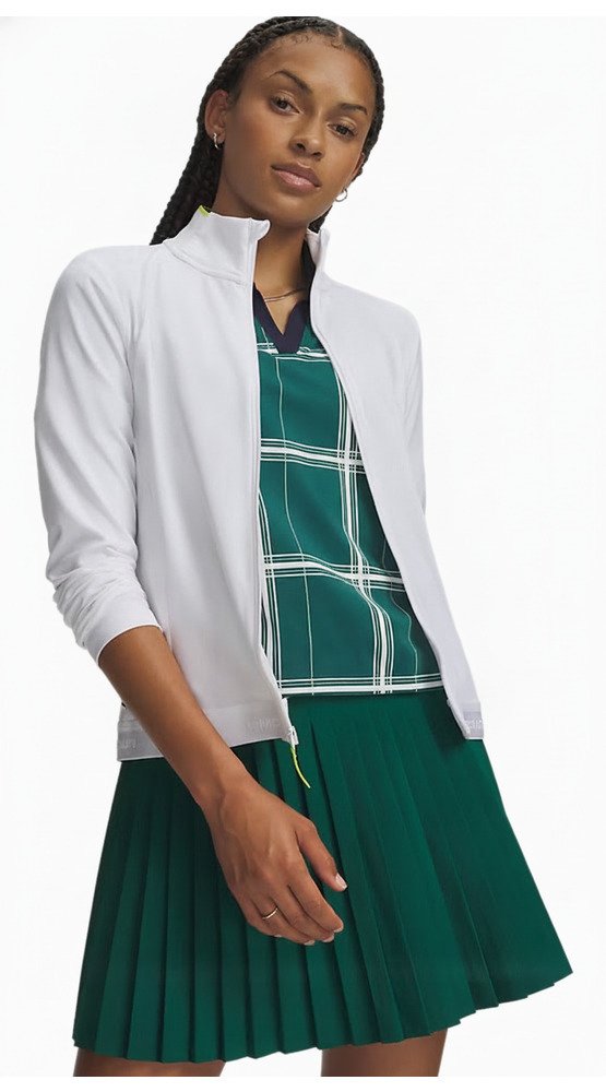 Under Armour Drive Lightweight dames sweatshirt, wit/green citrone