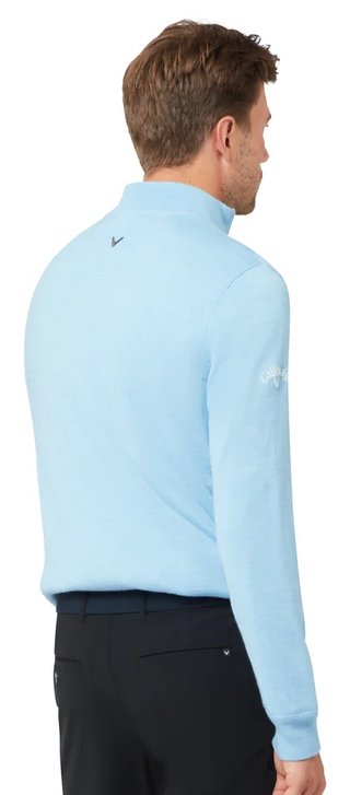 Callaway Windstopper 1/4-Zip heren trui, dark cerulean heather