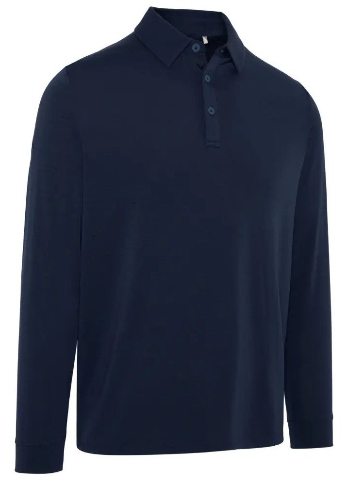 Callaway Soft Touch Long Sleeve heren polo, peacoat