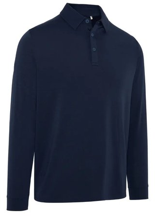 Callaway Soft Touch Long Sleeve heren polo, peacoat