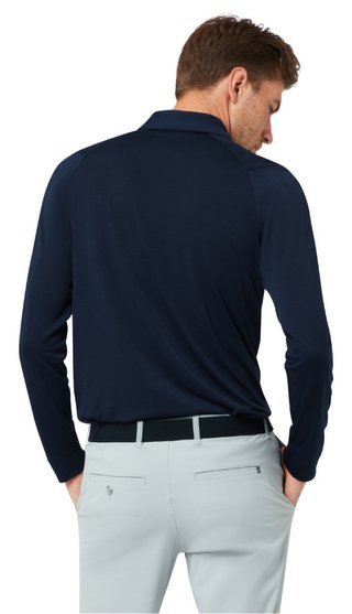 Callaway Soft Touch Long Sleeve heren polo, peacoat