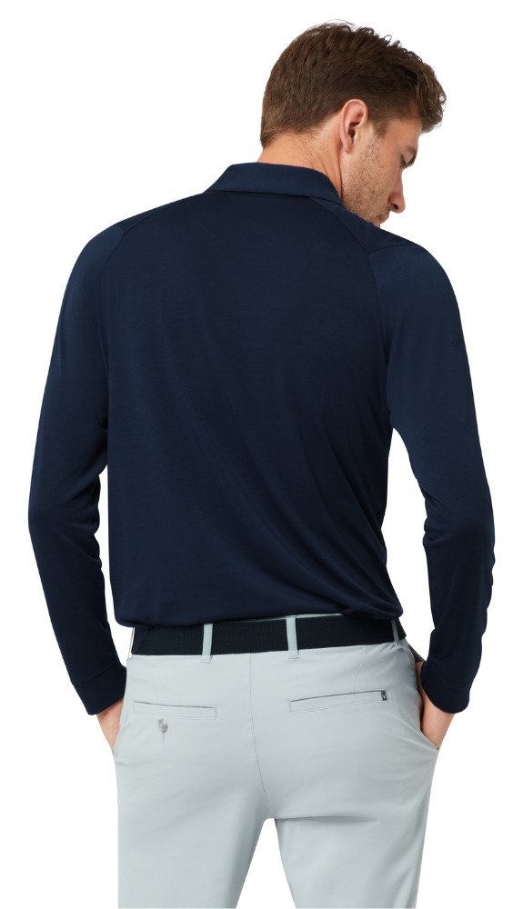 Callaway Soft Touch Long Sleeve heren polo, peacoat