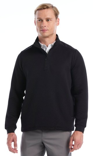 Callaway Chev Jacquard heren pullover, caviar