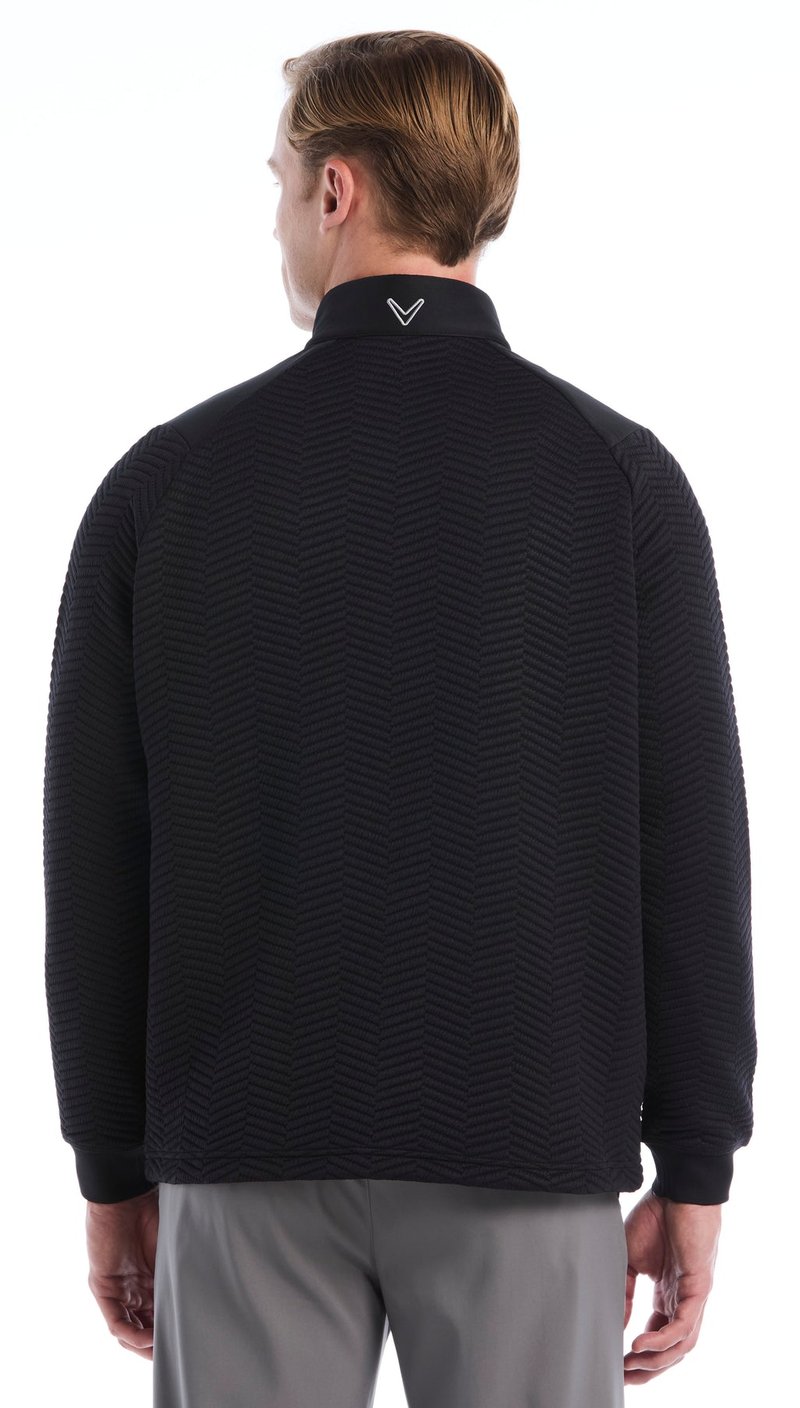 Callaway Chev Jacquard heren pullover, caviar