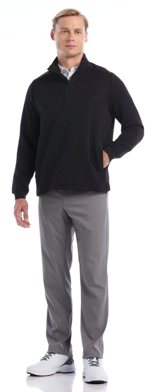 Callaway Chev Jacquard heren pullover, caviar