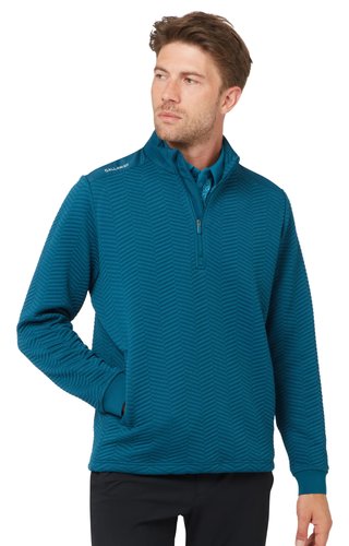 Callaway Chev Jacquard heren pullover, blue coral