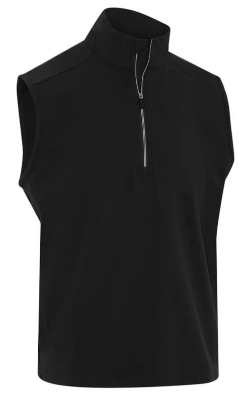 Callaway Lightweight 1/4-Zip heren vest, caviar